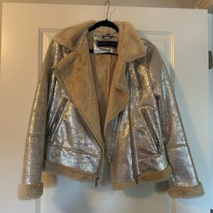 Tommy Hilfiger Metallic Furlined Coat